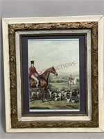 Fox Hunters and Hounds Framed Artwork