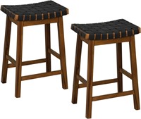 $105  Giantex 25.5 Woven Saddle Stools  Set of 2