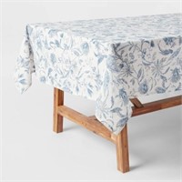 84 x 60 Cotton Floral Tablecloth