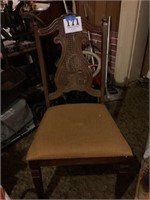 Set of four wooden chairs