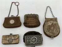 (5) Vintage Coin Purses Ball's Watches others