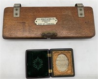 (2) Gentleman's Tie Press & Daguerrotype Case