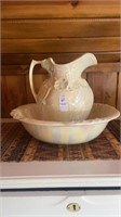 Vintage Cream Pitcher and Bowl