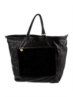 Clare V. Leather Handle Bag W/ Gold-tone Hardware