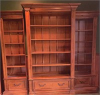 Stanley Furniture 3 Piece Lighted Book Cases