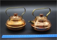 Copper tea Kettle & Pot Spartan  Miniature