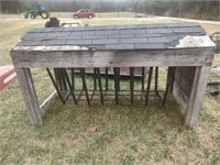 * Covered Feed Station & Metal Rack