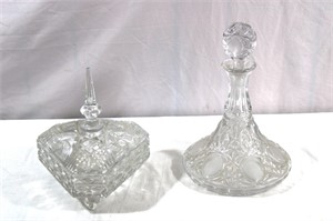 Captain's Decanter & Spire Candy Dish