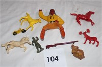 MISC. PLASTIC TOY BOX LOT