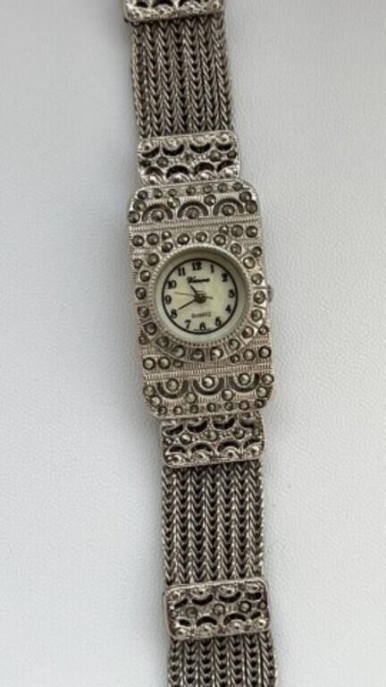 BEAUTIFUL vintage Vienna marcasite watch,