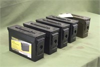 (5) Metal Ammo Cans
