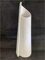 Art Pottery White Crackle Vase