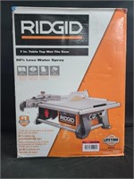 Ridgid 7in table top wet tile saw
