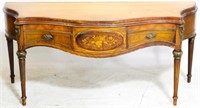 Floral Inlaid French Console w/ Accents