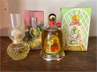 Vintage Avon glass cologne bottles bird of