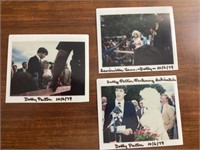 3 RARE vintage photos of the dedication for Dolly