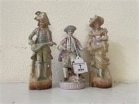 (3) Porcelain Figurines - Halsey Fifth & Other