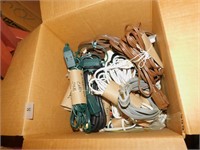 EXTENSION CORDS IN BOX; MANY 15FT.; NEATLY