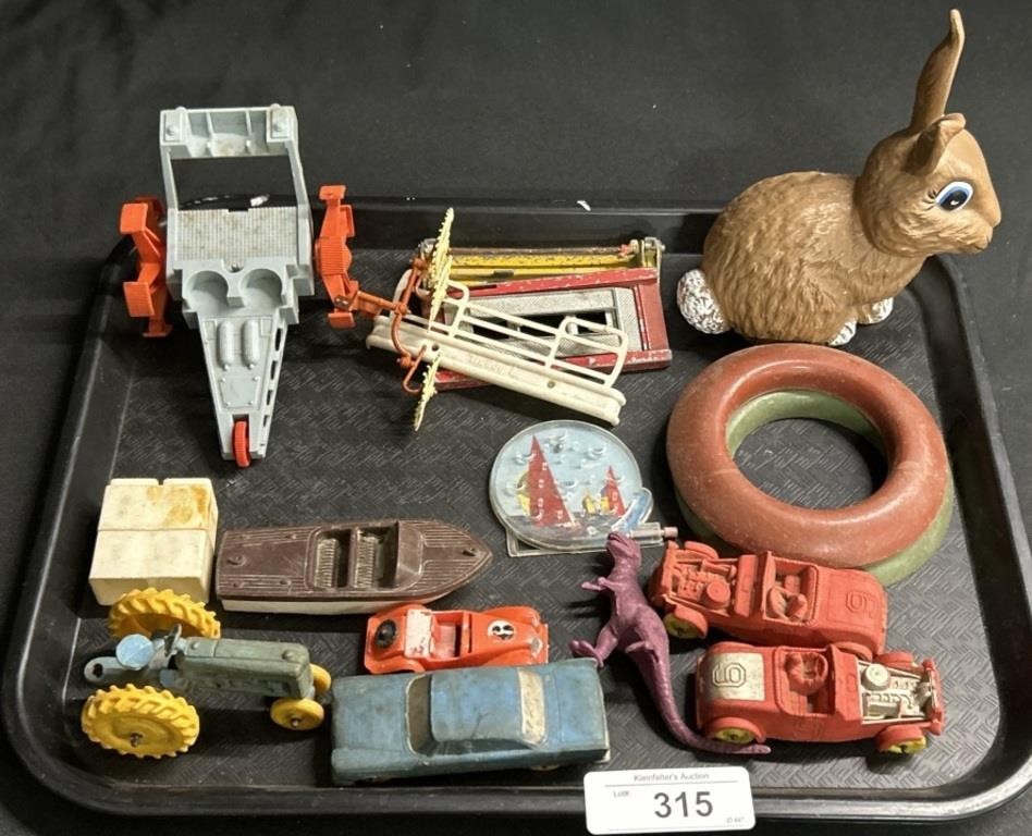 Vintage Toy Cars, Dinosaur, Buddy-L Parts.