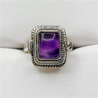 $300 Silver Amethyst Ring