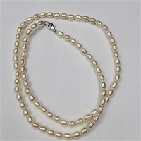 $300 Silver F.W.Pearl Necklace