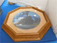 FRAMED TRAIN COLLECTOR PLATE