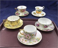 10 Vintage Full & Small Size Cup & Saucer Sets