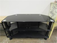 37.25" GLASS TV STAND