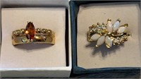(2) Rings in Gift Boxes, Sizes 9 & 6 1/2