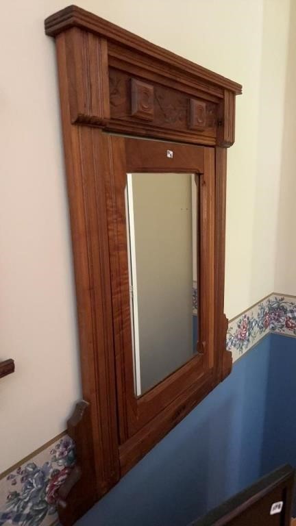 Walnut Hanging mirror