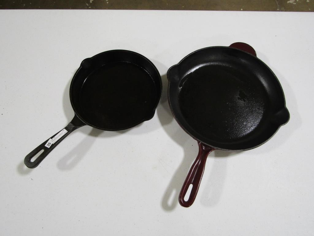 PRESIDENTS CHOICE & OTHER CAST IRON FRY PANS