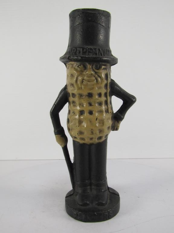 REPRODUCTION CAST MR. PEANUT COIN BANK