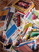 Basket full of Sports Cards Various Years