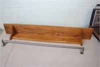 Wooden Shelf & Towel Rack 40L