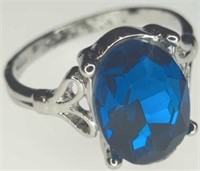 925 stamped gemstone ring size 9