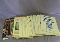 Lot of Red Wing newsletters & old auction catalogs