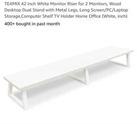 MSRP $30 White Monitor Riser