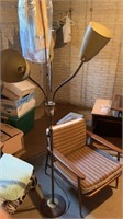 Retro lamp and chair.