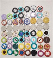 61 Mixed Foreign, Cruise, Indian, Vintage Chips