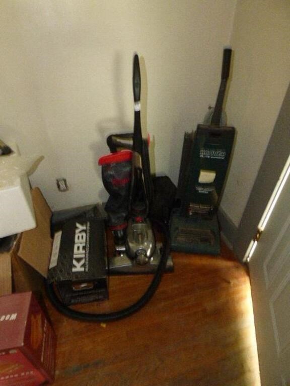 KERBY WITH ATTACHMENTS & HOOVER VACUUMS