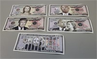 2016 Humorous US Election Dollar Bills