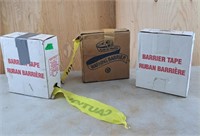 3 boxes of barrier tape