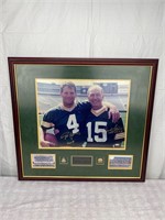 Starr & Favre Signed Super Bowl MVP Champs Photo