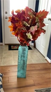 Glass Vase with Fall Flowers
Vase is 21 1/2