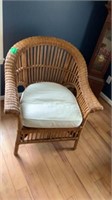 Wicker Chair with Cushion