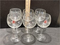 Set Of 6 Cristallerie Zwiesel Wine Glasses