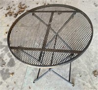Metal Patio Table- Folds Up