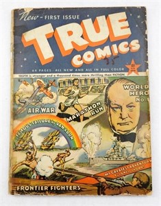 1941 TRUE COMICS #1 Winston Churchill