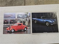 2 Classic Car Posters Unopened