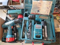 makita drills, saw, chargers, batteries
